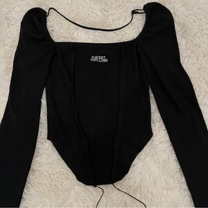 sweet chilling knitted long sleeve